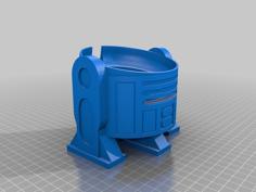 R2D2 Coin Bank And Google Home Mini Holder 3D Printer Model