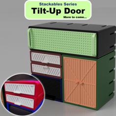 (Stackable Series) – Tilt Up Door Box 3D Printer Model