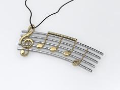 Music Pendant 3D Printer Model