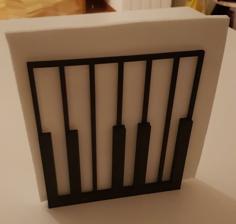 Piano Napkin Holder 3D Printer Model