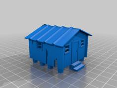 HO Scale Grape Shack 3D Printer Model