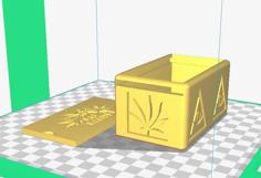 Caja Con Diseño De Marihuana 3D Printer Model