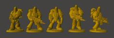 Tactical Banana Space Knights Squad In Power Armour 3D Printer Model