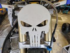 07 CRF250R Number Plate ( Punisher) 3D Printer Model