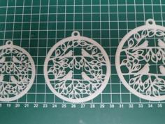 Christmas Tree Ornament – Pigeons Flat 3D Printer Model