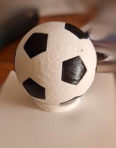 Snap-on 2-color Football Or Sockerball 3D Printer Model