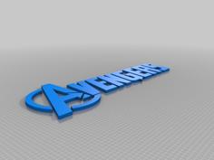 Marvel Avengers Lettering 3D Printer Model