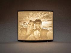 Lithophane LightBox With LED-Strip 3D Printer Model