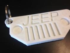 Jeep Key Chain 3D Printer Model