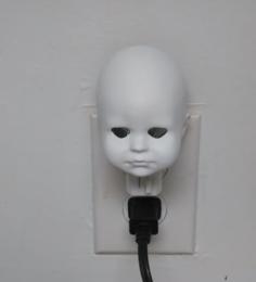 Doll Head Night Light 3D Printer Model