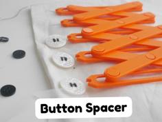 Button Spacer: Print-in-Place Sewing Gauge! 3D Printer Model