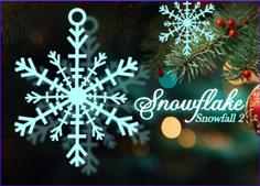 Snowflake Tree Ornament – Snowfall 2 3D Printer Model