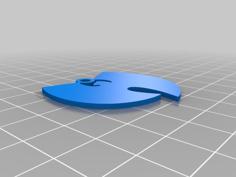 Wu-Tang Clan Logo Pendant 3D Printer Model