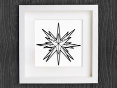 Customizable Origami Moravian Star 3D Printer Model