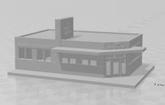 N Scale Small Town Building 6 – Bar 3D Printer Model