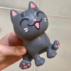 Meowing Cat 3D Printer Model