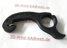 Bottle Opener, One Hand, Flaschenöffner, Einhandöffner 3D Printer Model