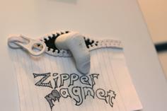 Zipper Magnet 3D Printer Model