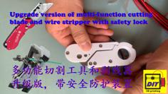 Upgrade Version Of Multi-function Cutting Blade And Wire Stripper With Safety Lock 3D Printer Model