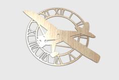 Airplane Clock 3D Printer Model