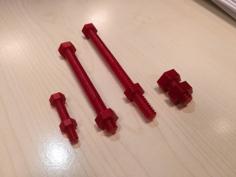 Metric M6 Bolt Nut 3D Printer Model