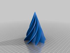 Christmas Tree With Space For Led Light 3D Printer Model