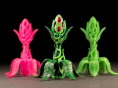 Tabletop Plant: “Eggplant” (Alien Vegetation 04) 3D Printer Model