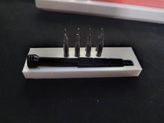 Mini Screwdriver And Bits Holder 3D Printer Model