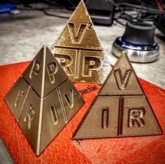 Ohm’s Law / Joule’s Power Law Pyramid (Tetrahedron) 3D Printer Model