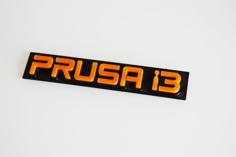 “Prusa I3” LOGO For PRUSA 3D Printer Model