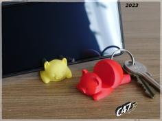 Piggy Phone Stand / Keyring 3D Printer Model