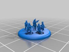 1/285 6mm Soviet Infantry Pack 3D Printer Model