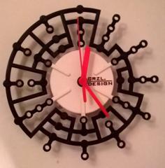 4-Bit Binary Wall Clock – Computer Geek Clock 3D Printer Model