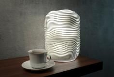 Generative Design. Wave Lamp 4 (LQ) Version 3D Printer Model