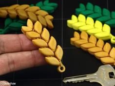 Flexi Ear Of Wheat Keychain 3D Printer Model