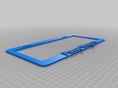 Kill Bill License Plate Frame 3D Printer Model