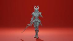 Garasu Samurai – SCI-FI Fencing Duellist 3D Printer Model