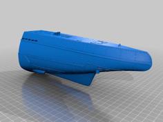 Das Boot – RC U-boot Type VII C Hull 1:48 3D Printer Model