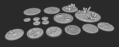 1″ – 4″ Bases – Skyless Realms 3D Printer Model