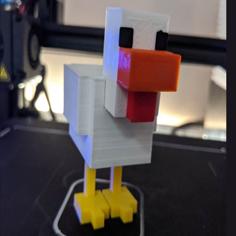 Minecraft Chicken – Easy Assembly, No Supports 3D Printer Model