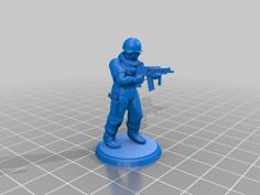 Modern Soldier – SMG 3D Printer Model