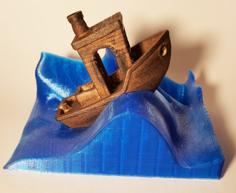 Wave Stand For The #3DBenchy – The Jolly 3D Printing Torture-test 3D Printer Model