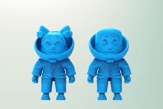 Little Astronaut 3D Printer Model