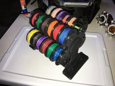 32 Spool Rotating Wire Organizer 3D Printer Model