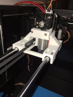 Creator Pro / Replicator / Duplicator X-Axis Carriage For E3D V6 Hot End 3D Printer Model