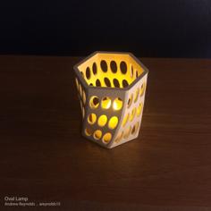 Oval Lamp 3D Printer Model