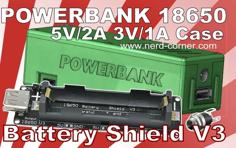 Battery Shield V3 – DIY Powerbank With LiPo 18650 3D Printer Model