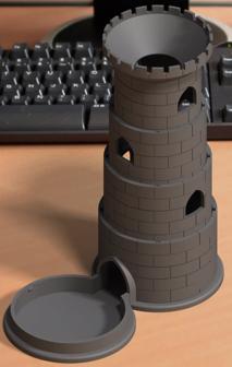 Jet Another Collapsible Dice Tower 3D Printer Model