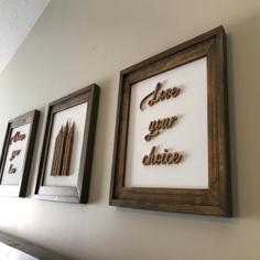 3D Print Wall Art Words 3D Printer Model