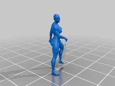 Sexy Woman Walk 3D Printer Model